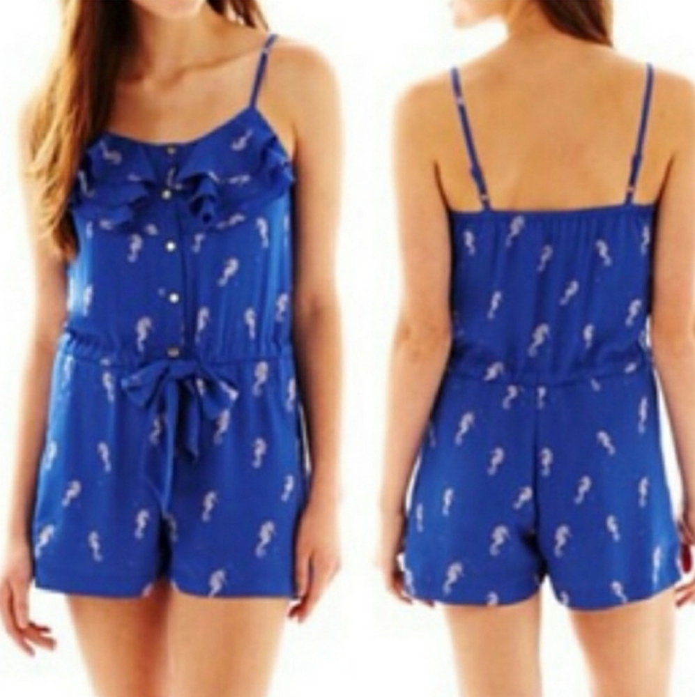 L’Amour Nanette Lepore seahorse romper Sz. M - Picture 1 of 8